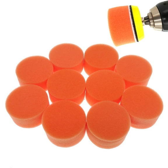 10Pcs 2 Inch Sponge Gross Polishing Buffing Pads Car Polisher Buffer Accessories for Car Waxing, Polishing and Sealing Glaze