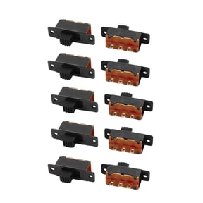 10Pcs 2 Position 3P SPDT Micro Miniature PCB Slide Switch Latching Toggle Switch