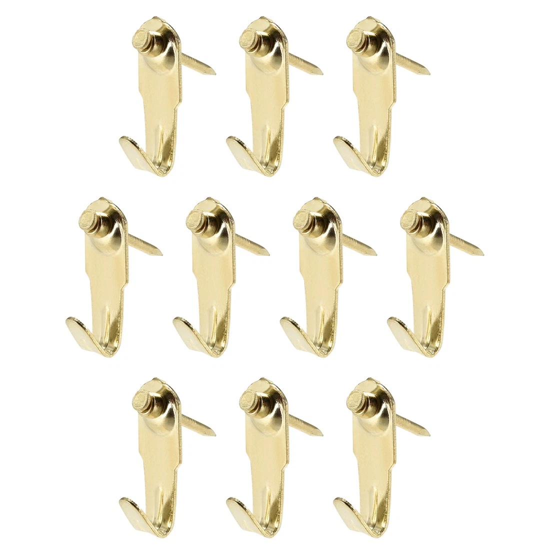 10Pcs 20 Lbs Picture Hangers Photo Frame Hanging Hooks Kit With Nails Holds