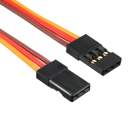 10Pcs 23CM 3Pin Male to Male Servo Extension Cable Cord Connectors, 22AWG 60-Cores Wire for RC Futaba JR Servo