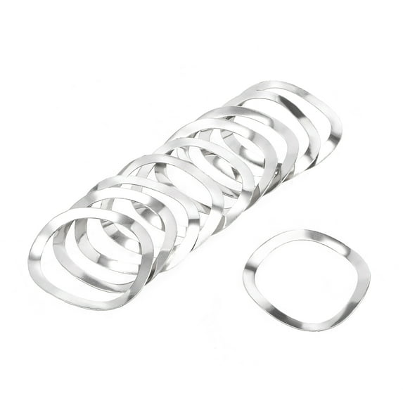 10Pcs 25mmx31mmx0.3mm 304 Stainless Steel Wave Spring Washer for Screw Bolt
