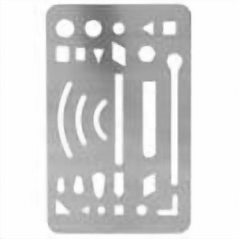 10Pcs 27 Holes Erasing  Multipurpose Engineering Drawing Template Pattern Ruler
