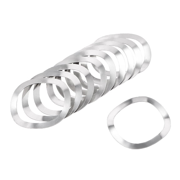 10Pcs 27mmx34mmx0.4mm 304 Stainless Steel Wave Spring Washer for Screw Bolt