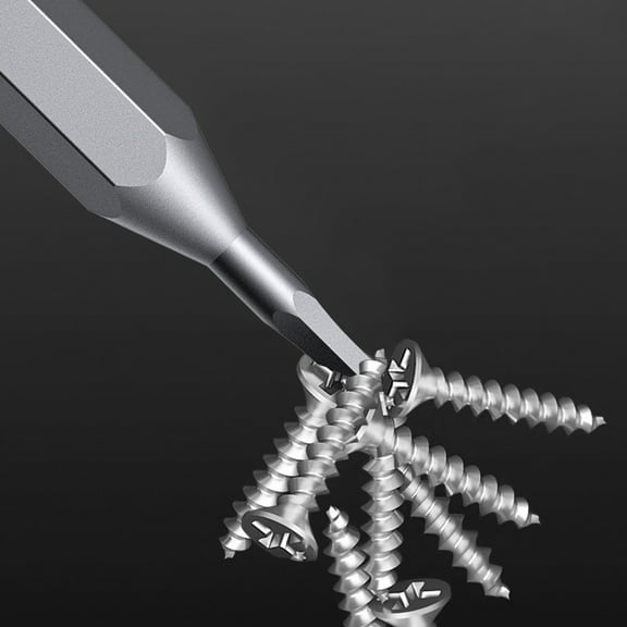 10Pcs 28Mm Length Pentagram Screwdriver Bit P2 P5 P6 4 Mm Hex Shank Screw Driver Bits Electric Screwdriver Power Accessories P2 Fangkenuo