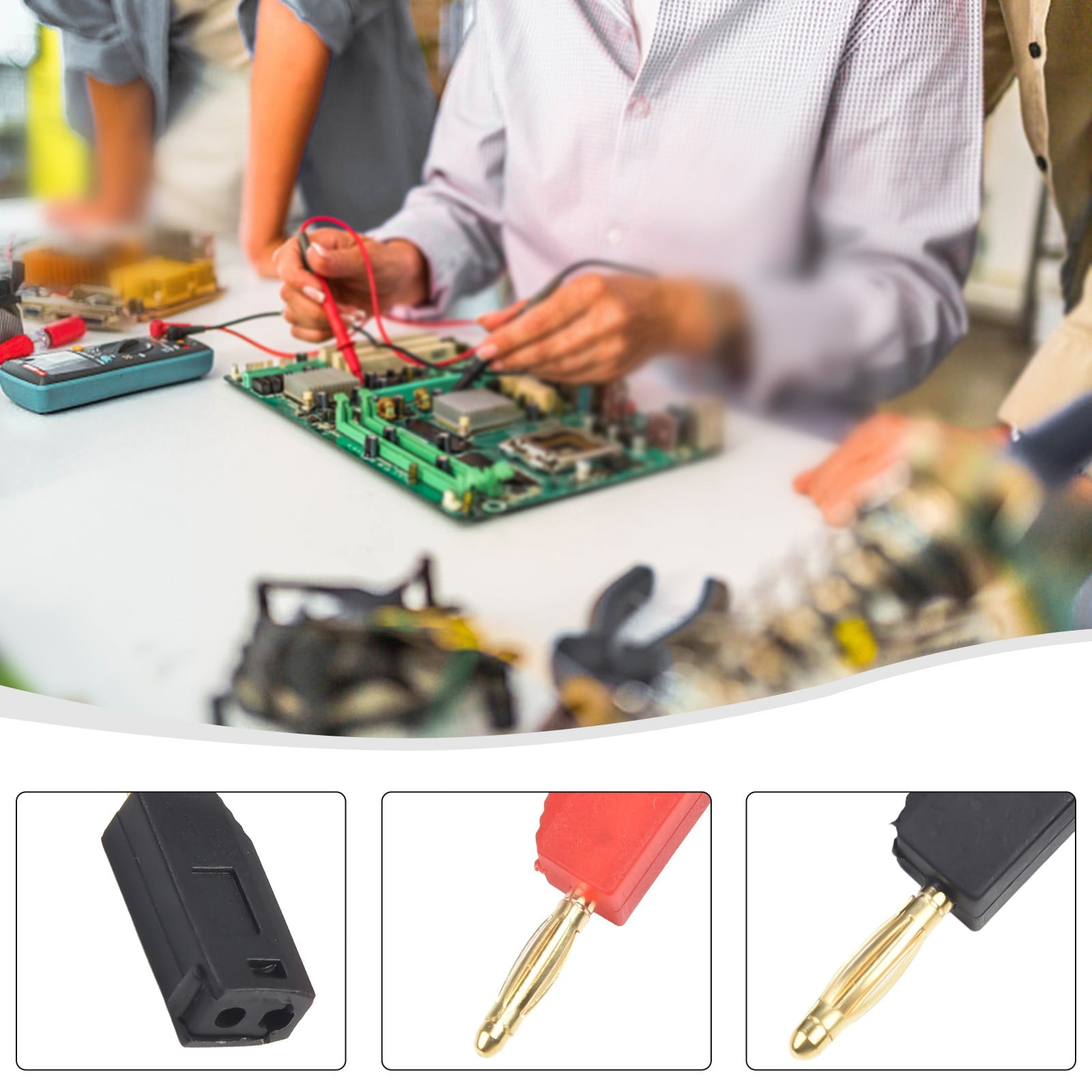 10Pcs 2Mm Banana Plug Stackable Gold Plating Electrical Terminal ...