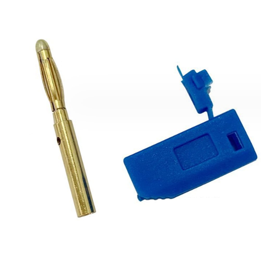 10Pcs 2Mm Banana Stackable Gold Plating Electrical Terminal Connector ...