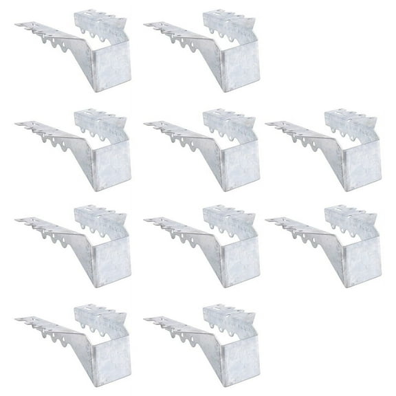 10Pcs 2x6 Joist Hanger,Gauge Double Shear Face Mount Hanger,Hurricane Ties for Rafters Tie Brackets Floor