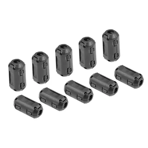 10Pcs 3.5Mm Ferrite Core Ring Clip-On Rfi Emi Noise Suppression Cable Clip