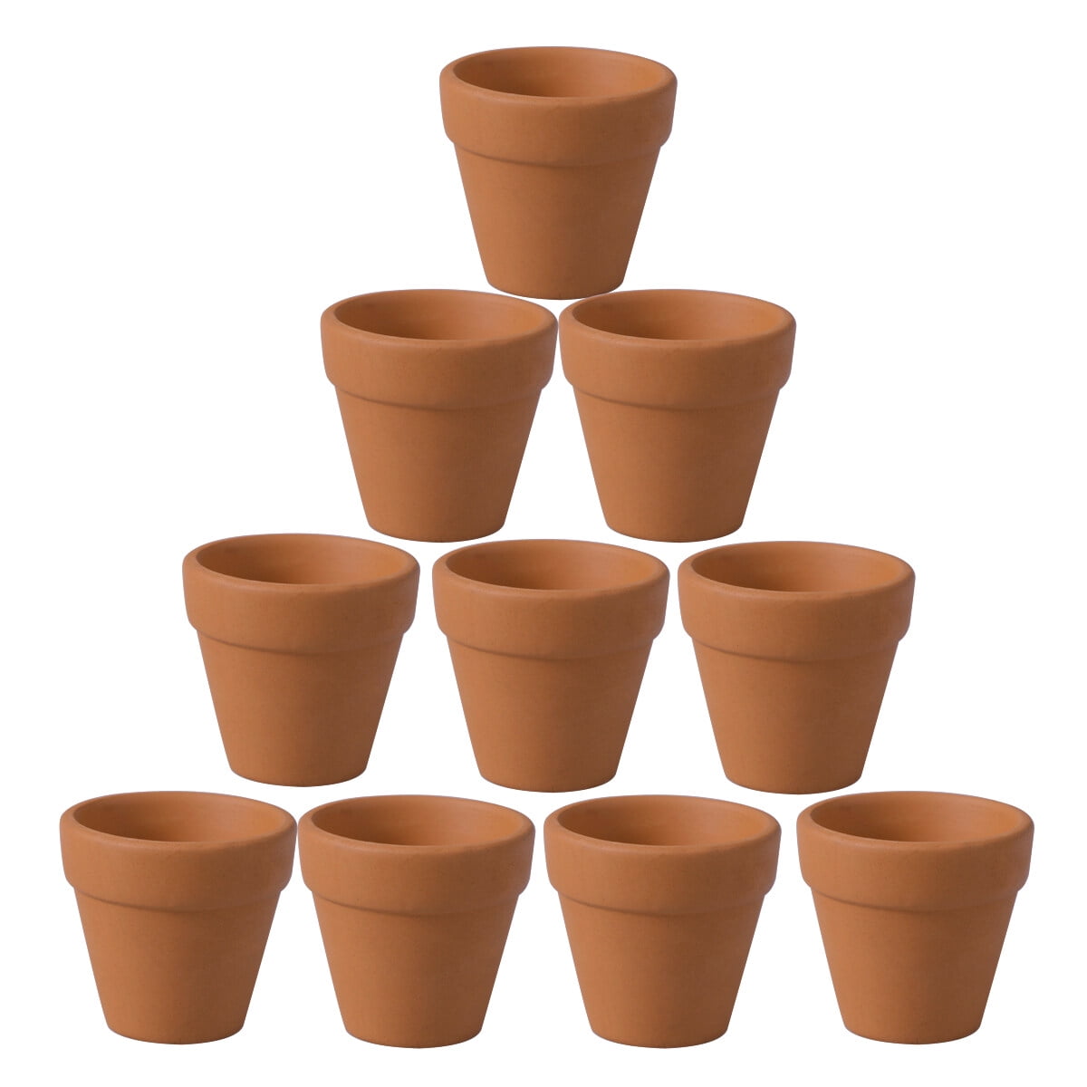 10Pcs 3.5x3.5cm Small Mini Terracotta Pot Clay Ceramic Pottery Planter