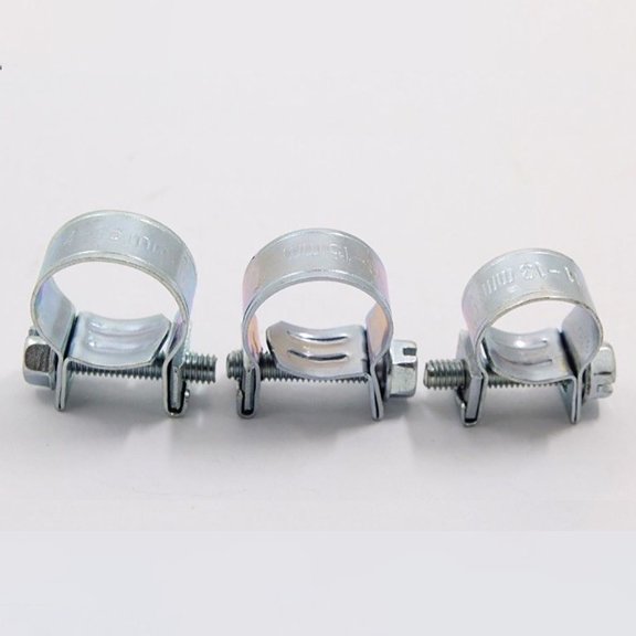 10Pcs 3/8 inch Fuel Injection Gas Line Hose Clamps Clip Pipe Auto Vacuum Coolant