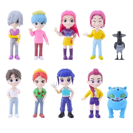 10Pcs 3 Inch Korean Group Official Figure Dolls Set Room Decor Gift For Fans And Anime Lovers Collectible