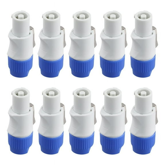 10Pcs 3 PIN Male Powercon Connector Signal Input Jack for Beam Light Stage Light Power Output