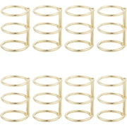 10Pcs 3 Rings Metal Loose Leaf Binders Book Rings 30mm Inner Diameter Flexible Gold Snap Split Hinged Versatile for DIY Travel Diary Notebook oto Album Binding Spines Combs Craft Supplies