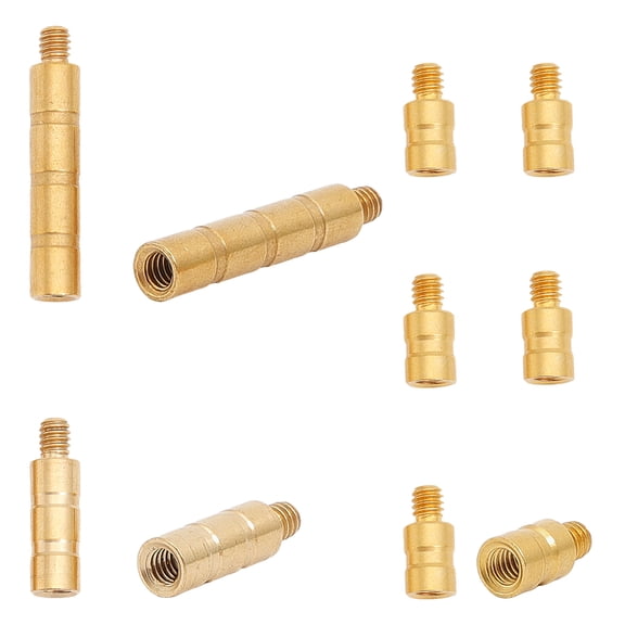 10Pcs 3 Style Darts Weight Adjuster 25Gr Arrow Point Arrowheads Connector Brass Weight Screw Point Insert Golden 13~32.5x6mm Hole: 3.4~3.5mm DIY