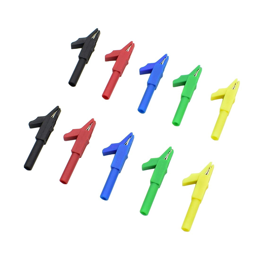 10Pcs 300V 15A Safety Insulated Multimeter Test Alligator Clips ...