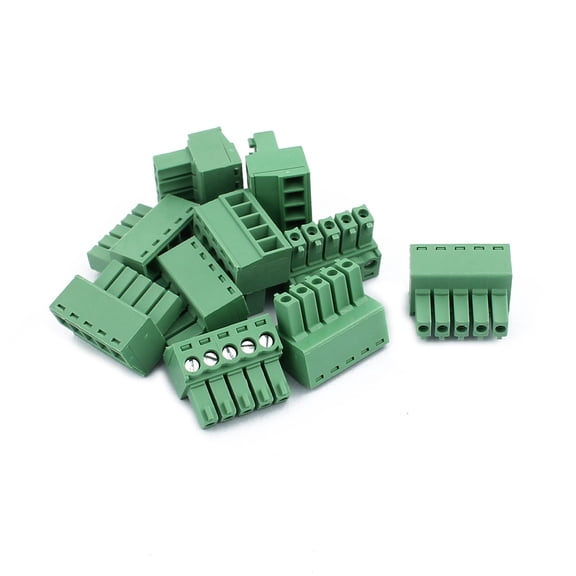 10Pcs 300V KF2EDGK 3.5mm Pitch 5-Pin PCB Screw Terminal Block Connector