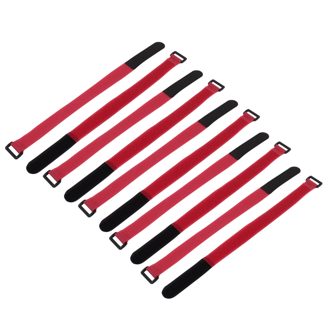 10Pcs 300mmx20mm RC Battery Hoop Loop Reusable Cable Tie Down Strap ...