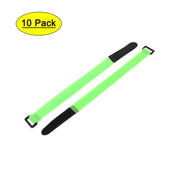 10Pcs 300mmx20mm RC Lipo Battery Hoop Loop Reusable Cable Tie Down Strap