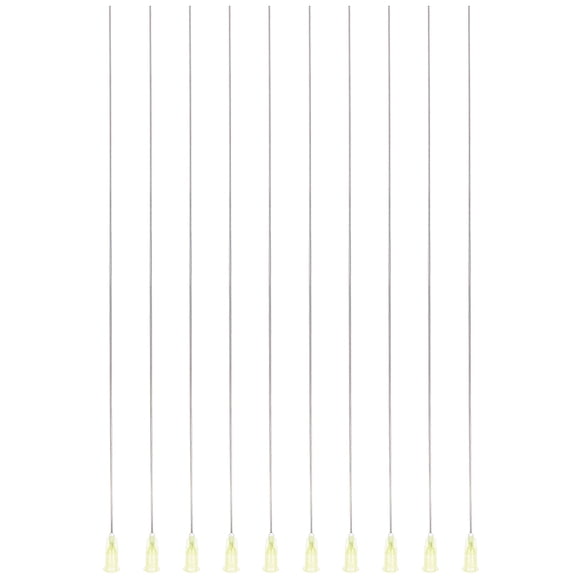 10Pcs 304 Stainless Steel Blunt Tip Dispensing Needle with PP Luer Lock Syringe Needle Applicator Needles for Liquid Measuring Epoxy Resin Craft