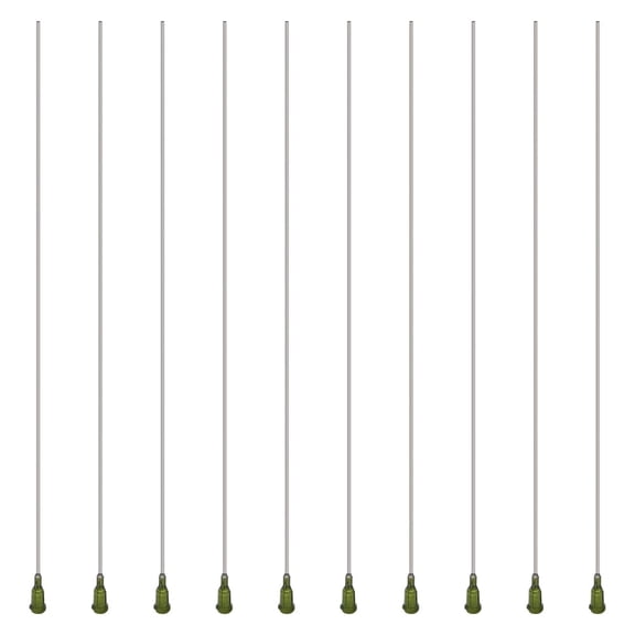 10Pcs 304 Stainless Steel Blunt Tip Dispensing Needle with PP Luer Lock Syringe Needle Applicator Needles for Liquid Measuring Epoxy27.2x0.75cm