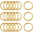 thumbnail image 1 of 10Pcs 304 Stainless Steel O-Rings 12x1mm Golden Round Linking Rings Laser Cut Solid Welded Metal Band DIY, 1 of 4