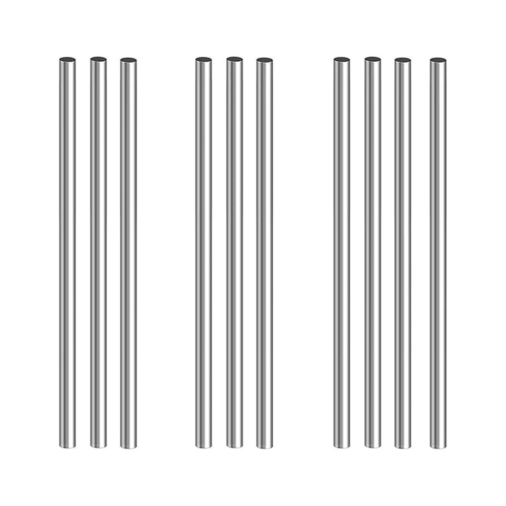 10Pcs 304 Stainless Steel Round Rod, 4mm Diameter Length 250mm Metal ...