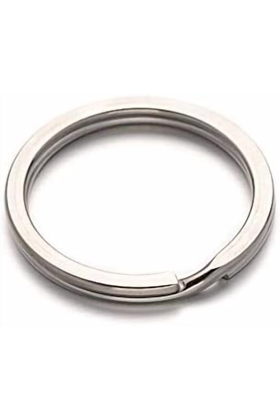 10Pcs 304 Stainless Steel Split Key Rings 30x3mm Keychain Clasp Findings Metal Round Key Chain Rings Stainless Steel Color for DIY Home Car Office Keys Jewelry Making