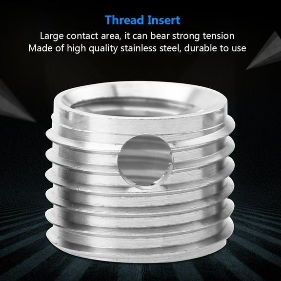 10Pcs 307 Stainless Steel Self tapping Thread Insert Accessories(Inner M5*0.8 Outer M8*1.0)