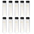 thumbnail image 1 of 10Pcs 30ml Lab Clear Glass Test Tube Round Bottom Graduated with Screw Cap for Scientific Experiments, Party, Decorate The House, Candy Storage, 1 of 7