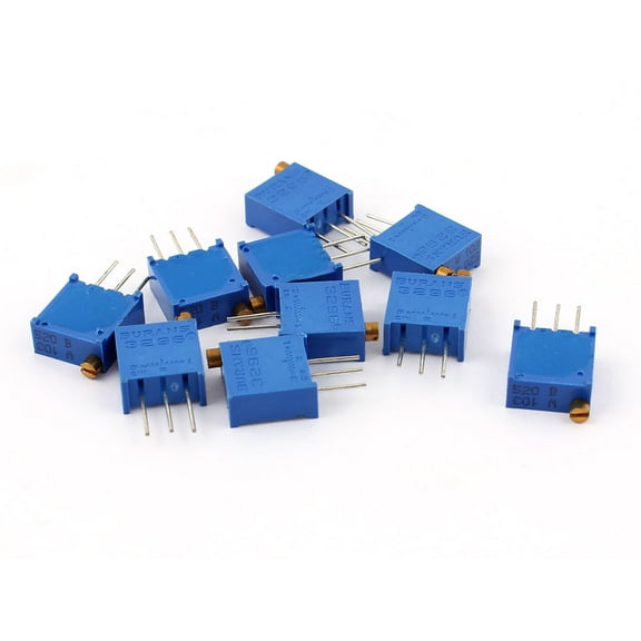 10Pcs 3296W-103 10K Ohm Trimmer Trim Pot Potentiometer Variable Resistors