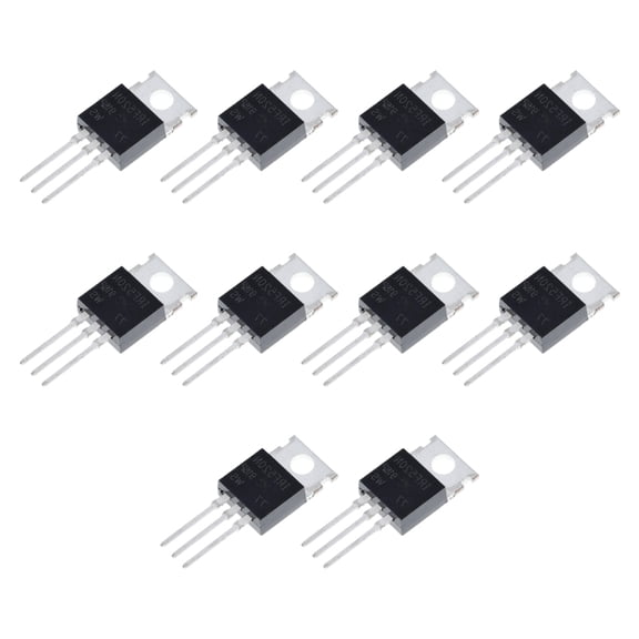 10Pcs 33Amp 100V IRF540N MOSFET Transistors N-Channel Power Transistors for Power Amplifiers High Pressure Resistant