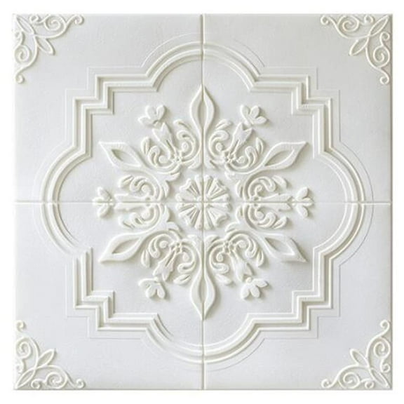 10Pcs 3D DIY Tile Brick Wall Stickers Self-Adhesive Wallpaper Decals for Living Room Bedroom Background Wall Stickers Murals Decoration,7070cm