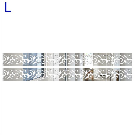 10Pcs 3D Mirror Art Kick Line Wall Sticker Acrylic Decal Home Room Decor Wall Paint, Ceilings Non-Toxic, Non-Polluting