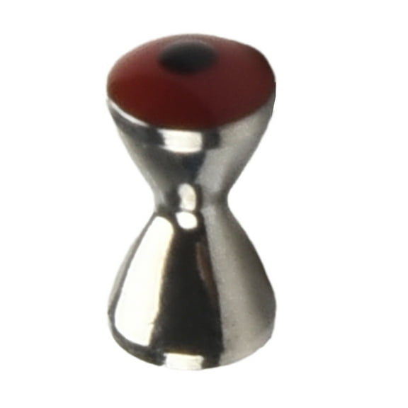 10Pcs 3D Realistic Solid Dumbbell Fish Eyes Fly Tying Materials Sunken Brass Barbells Beads Pseudo Eyes Red M Fangkenuo
