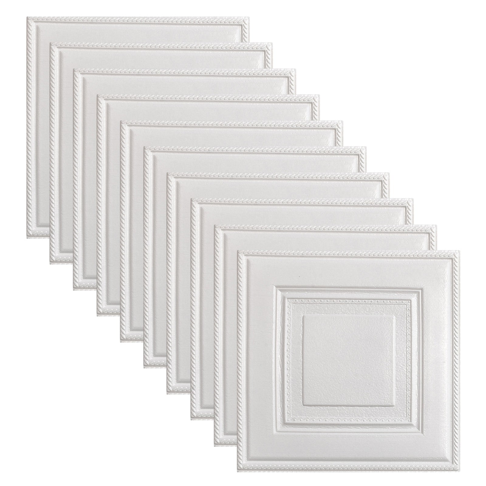 10Pcs 3D Wall Sticker Self Adhesive Tile Stone Brick Wall Sticker Soft