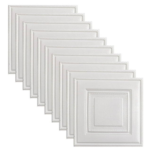 10Pcs 3D Wall Sticker Self Adhesive Tile Stone Brick Wall Sticker Soft