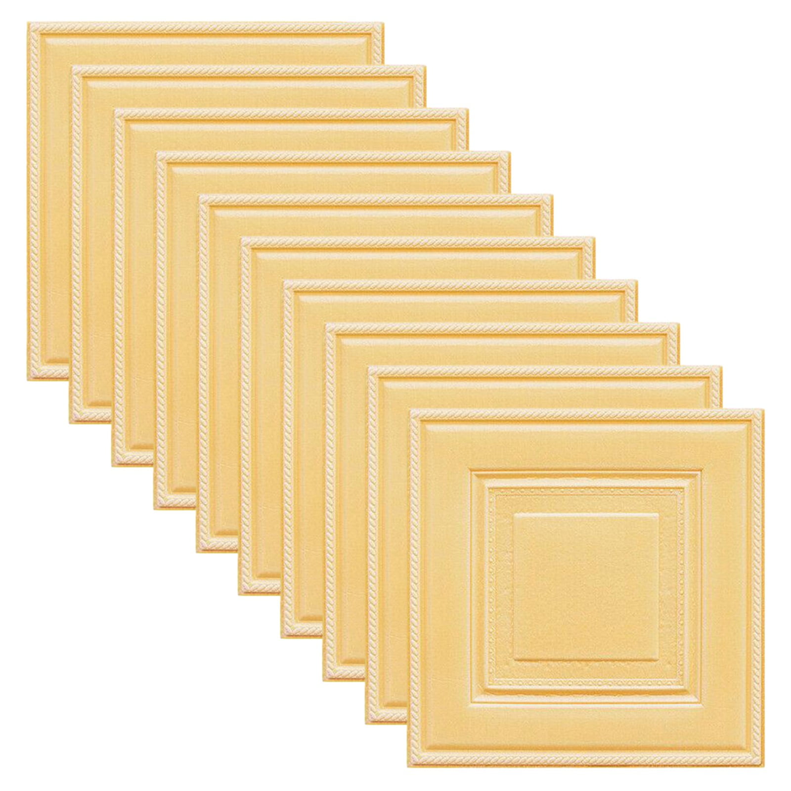 10Pcs 3D Wall Sticker Self Adhesive Tile Stone Brick Wall Sticker Soft