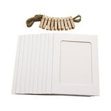 10Pcs 3Inch Paper Photo Frame DIY Wall Hanging Album with Rope and ...