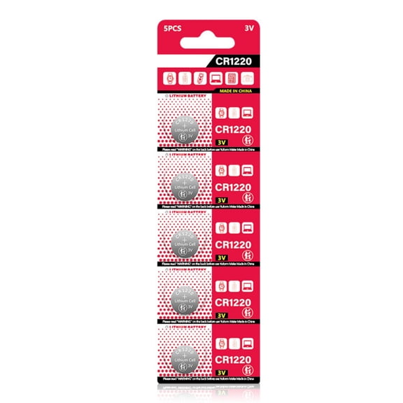 10Pcs 3V Lithium Coin Batteries for Clocks Watches and Instrument DL1220 BR1220 ECR1220 LM1220 KCR1220 L04 5012LC
