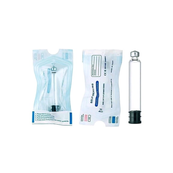 10Pcs 3ml Glass Cartridge Vials, Empty Clear Vials with Stopper & Cap, Lab Test Tubes
