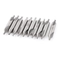 thumbnail image 1 of 10Pcs 3mm 60 Degree Double End HSS Center Drill Countersink Bit Lathe Mill Tool, 1 of 1