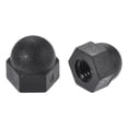 thumbnail image 1 of 10Pcs 3mm Plastic Bolt Nut Caps Inner Threaded Protection Cover Hex Shaped Black, 1 of 1