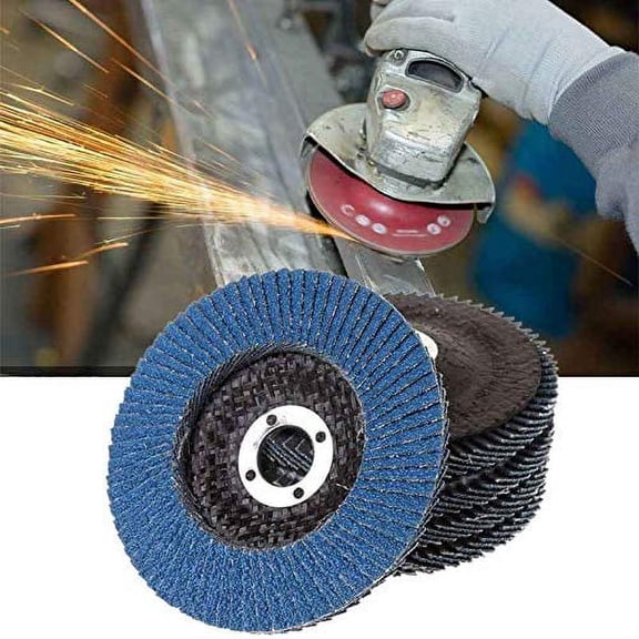 10Pcs 4.50'' x 7/8'' Premium High Density Calcined Aluminum Oxide Flap Disc 60 Grit