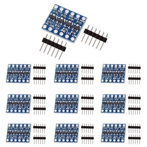 10Pcs 4 Channel IIC I2C Logic Level Converter Bi-Directional Module 3.3V to 5V Shifter for (Pack of 10)