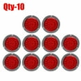 thumbnail image 1 of 10Pcs 4" Red Round 24 LED Truck Trailer Stop Turn Tail Brake Lights w/ Rings, 1 of 8