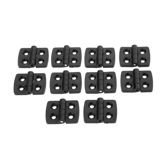 10Pcs 40*30mm Door Butt Hinges Black Mini Plastic Nylon Drawer Jewellery Wooden Box Cabinet Hinge for Furniture Hardware