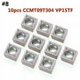 10Pcs 40 Types Cnc Carbide Tips Inserts Blade Cutter Lathe Turning Tool