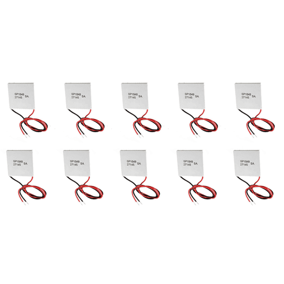 10Pcs 40X40mm Thermoelectric Power Generator SP1848-27145 Peltier TEG Module