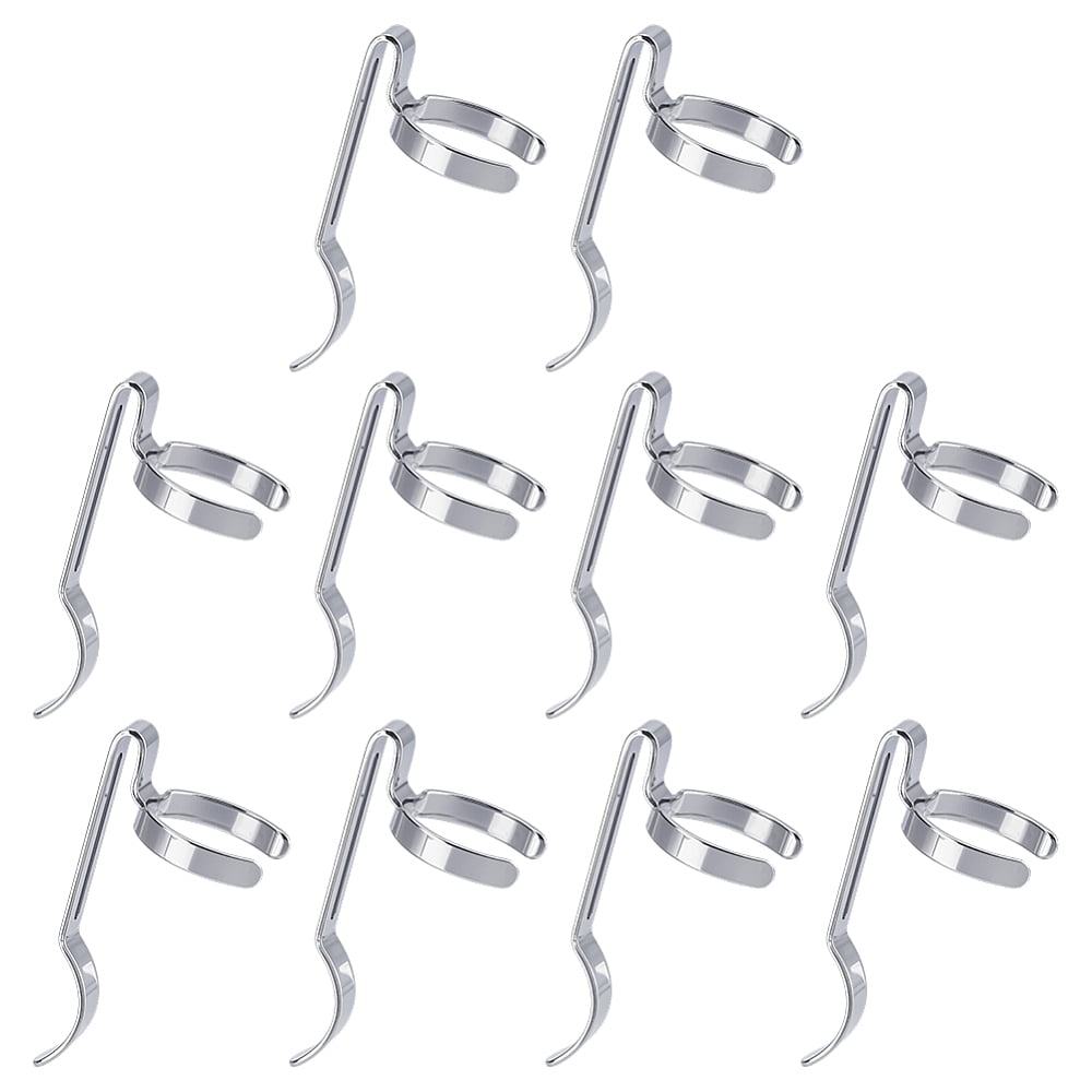 10Pcs 420 Stainless Steel Flashlight Clips Stainless Steel Color 46 ...