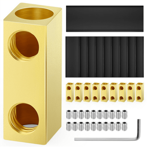 10Pcs 4Awg 60A Square Quick Wiring Connection Terminal,Wire Connector